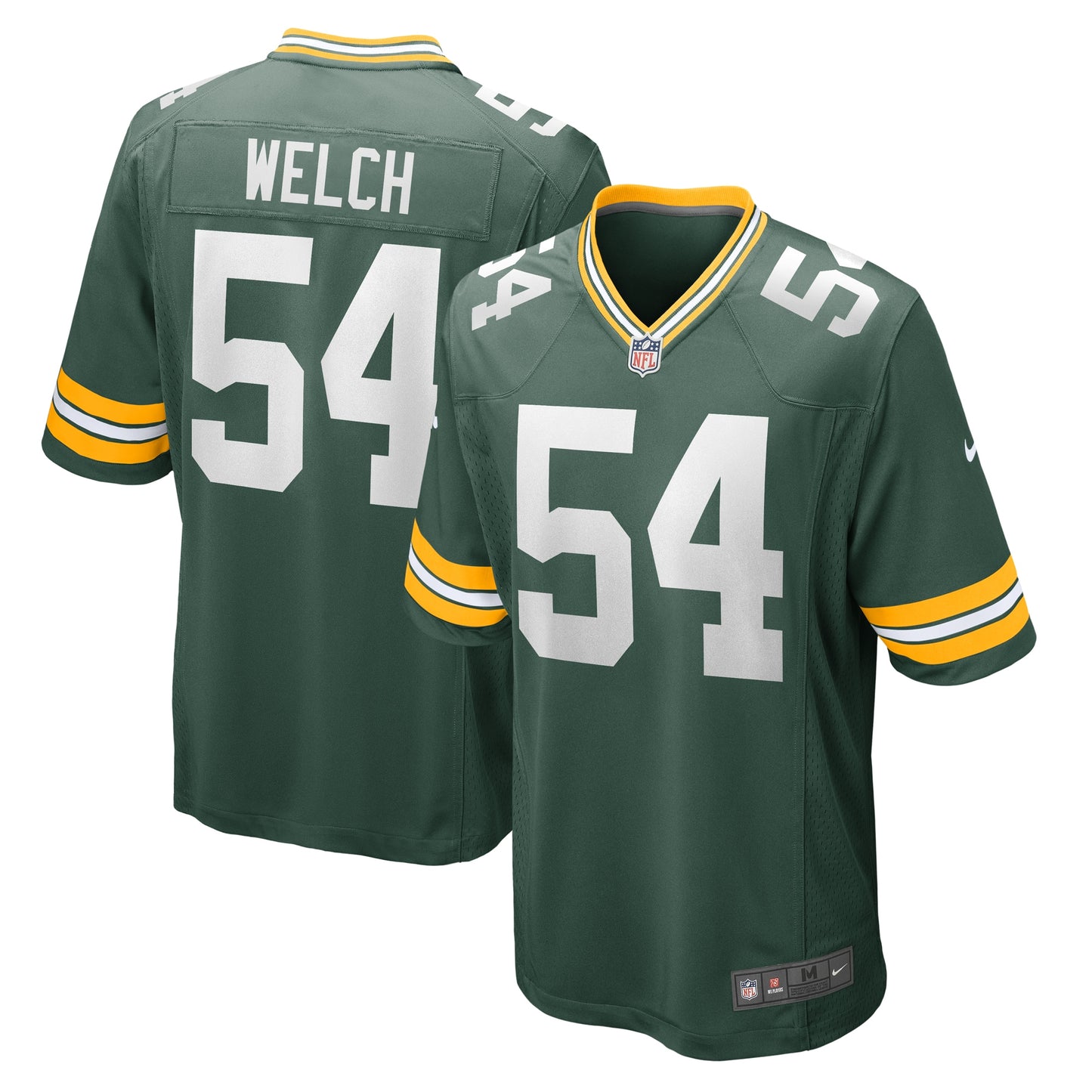 Kristian Welch Green Bay Packers Nike Team Game Jersey -  Green