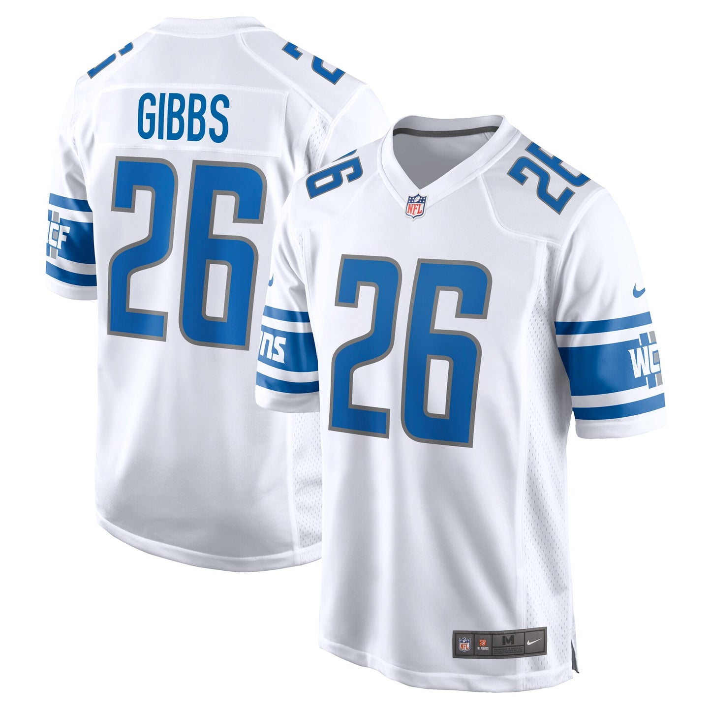 Jahmyr Gibbs Detroit Lions Nike Game Jersey - White