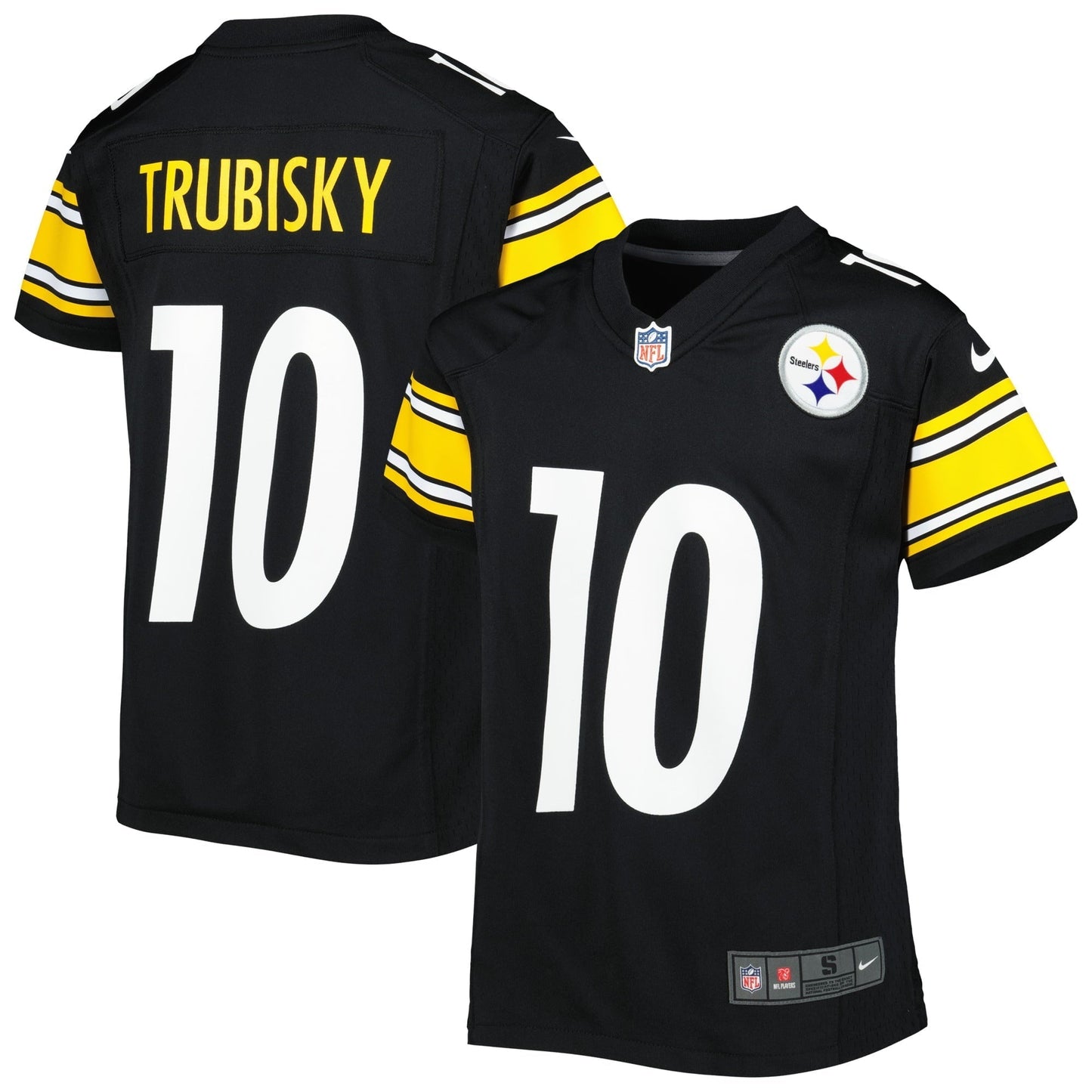 Youth Nike Mitchell Trubisky Black Pittsburgh Steelers Game Jersey