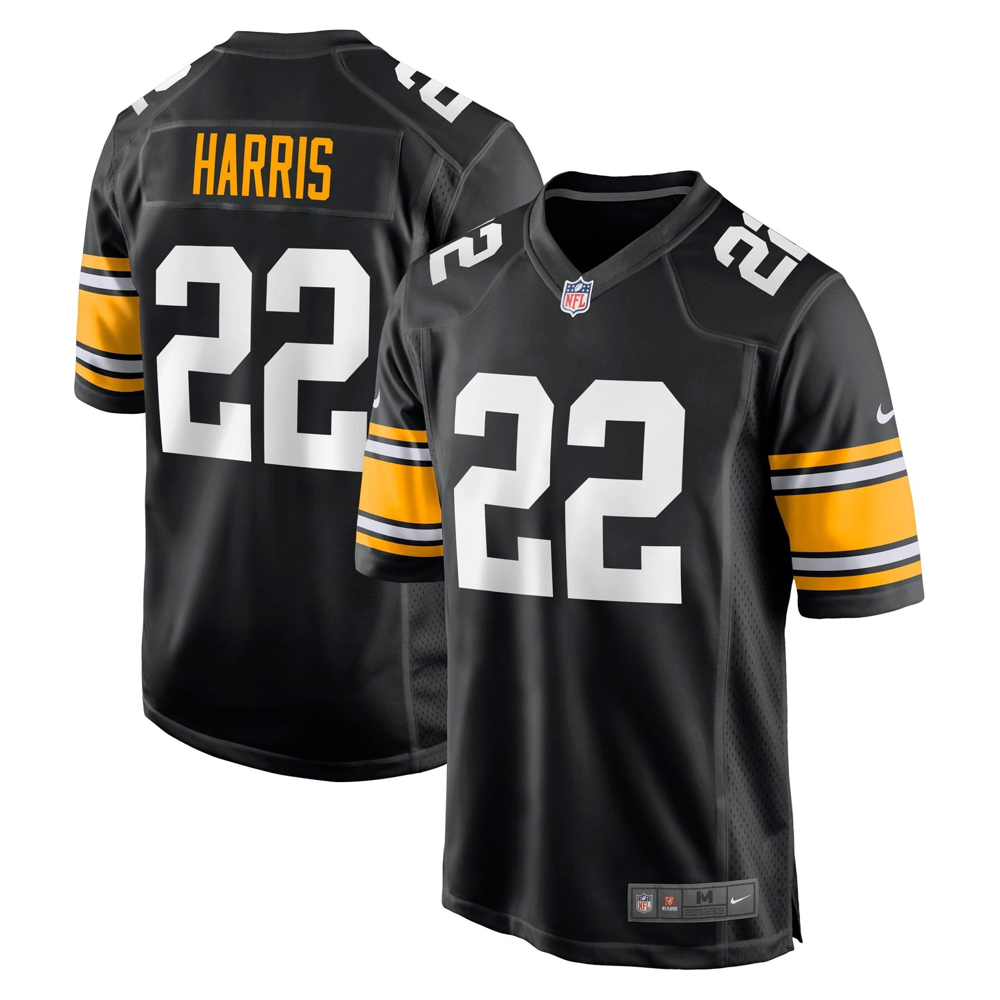 Men's Nike Najee Harris Black Pittsburgh Steelers Game Player Jersey