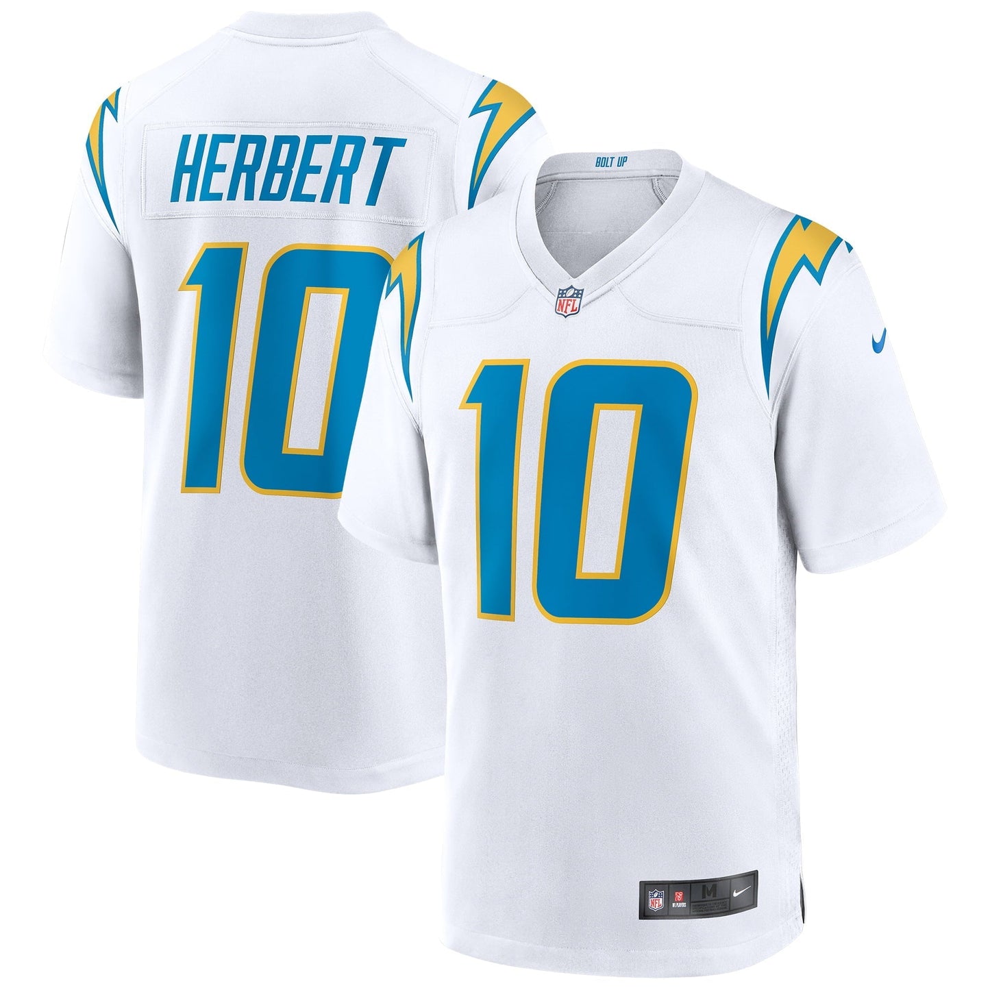 Men's Nike Justin Herbert White Los Angeles Chargers Game Jersey