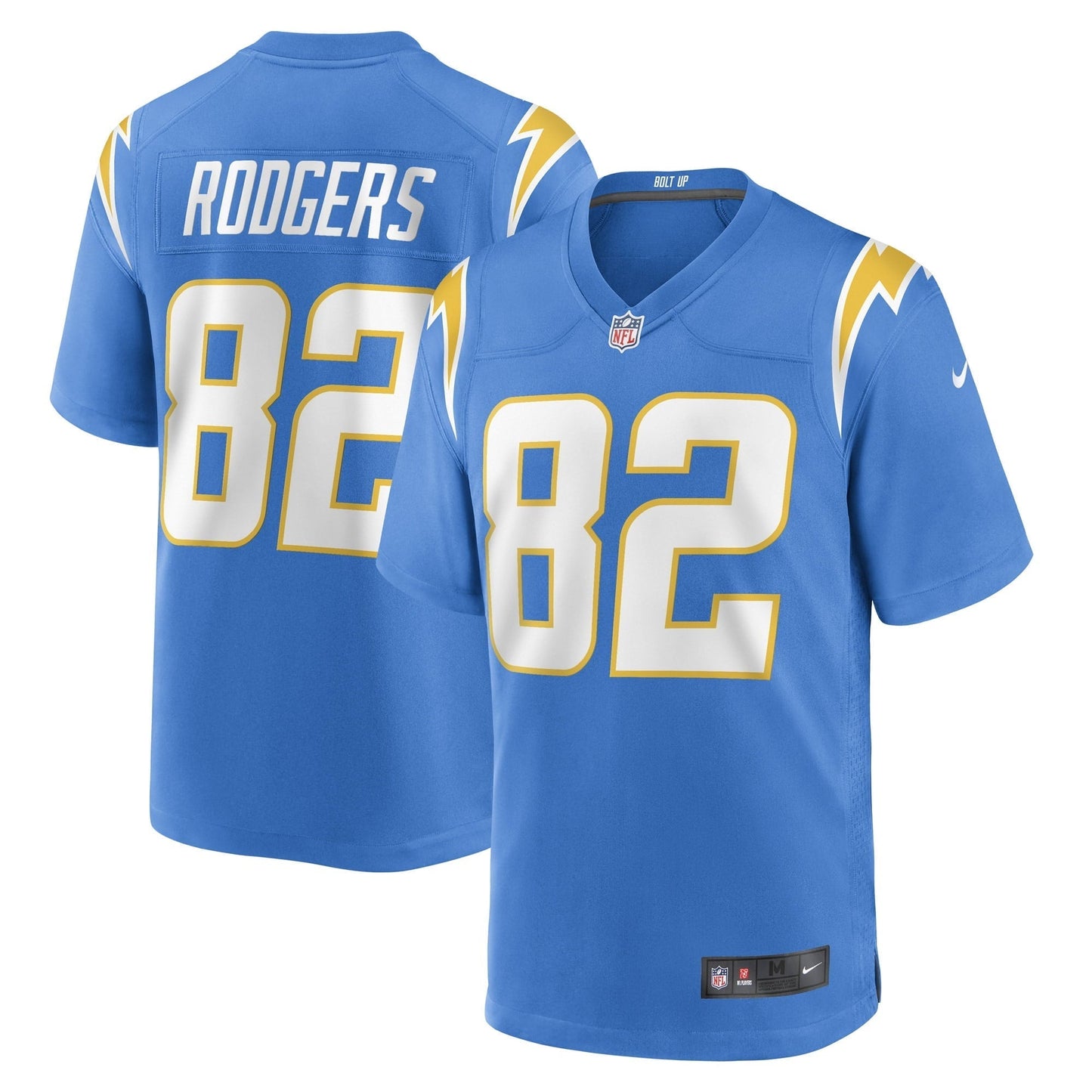Men's Nike Richard Rodgers Powder Blue Los Angeles Chargers Game Player Jersey