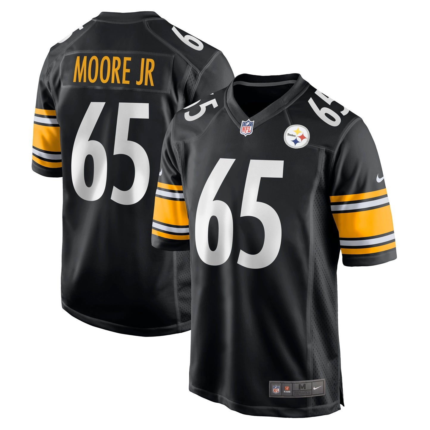 Men's Nike Dan Moore Jr. Black Pittsburgh Steelers Game Jersey