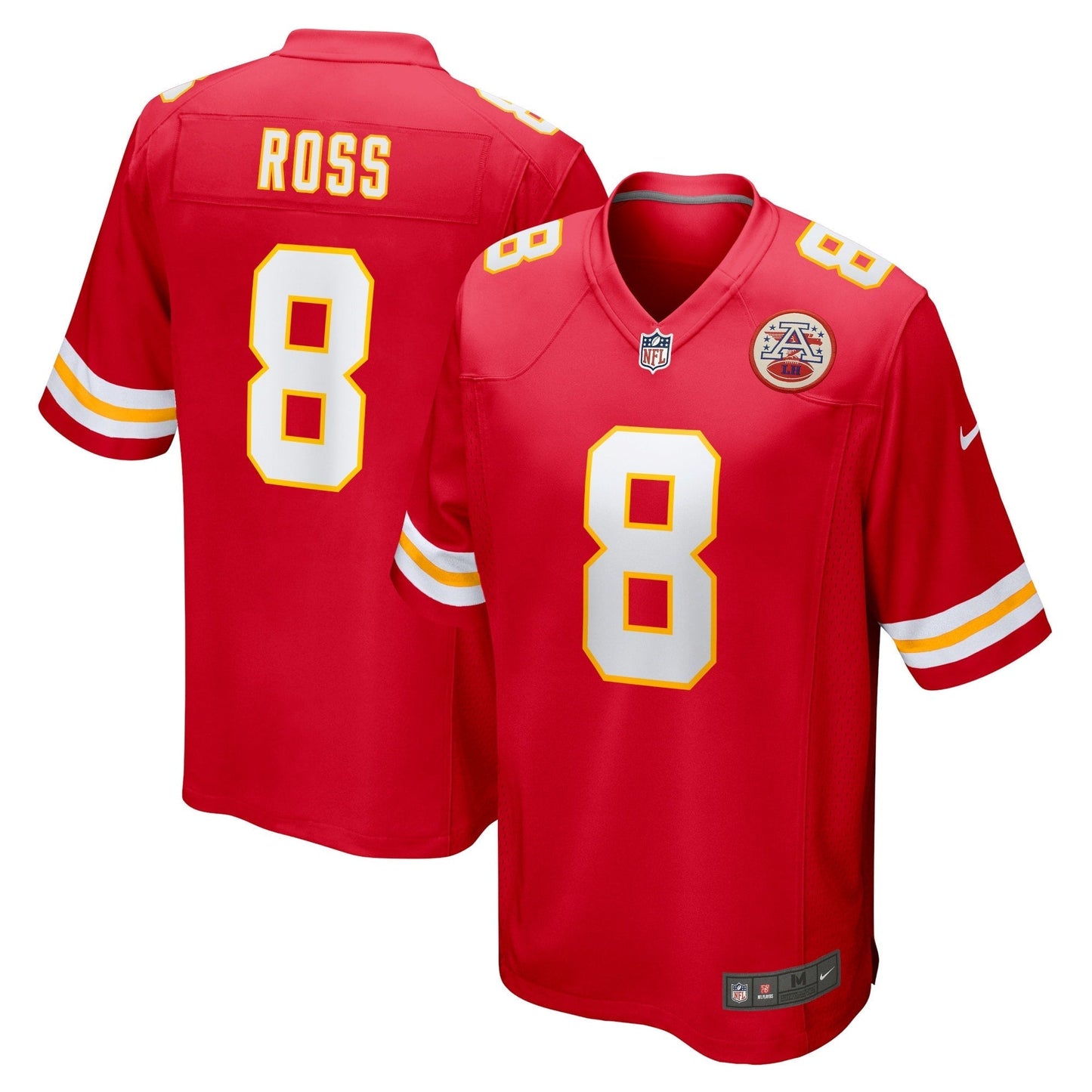 Men's Nike Justyn Ross Red Kansas City Chiefs Home Game Player Jersey